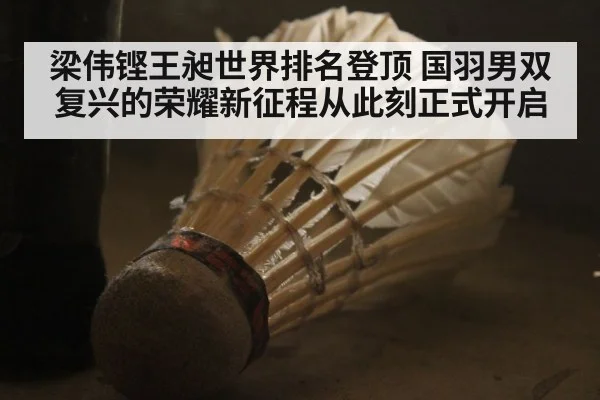 梁伟铿王昶世界排名登顶 国羽男双复兴的荣耀新征程从此刻正式开启